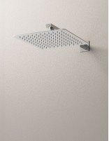 Rociador empotrado a pared - cuadrado cromo de GME