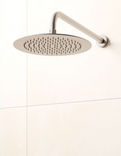 Rociador redondo empotrado - a pared cromo o niquel de GME 2