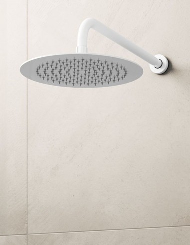 Rociador redondo blanco o negro empotrado a pared de GME