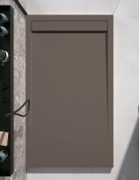 Plato de ducha con tapa topo