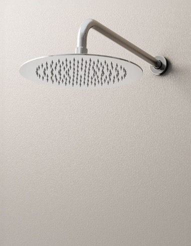 Rociador redondo cromo - empotrado a pared  de GME