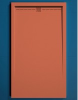 Plato ducha rejilla color del plato coral