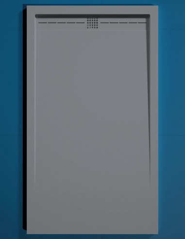 Plato ducha rejilla color del plato gris medio