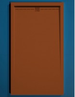 Plato ducha rejilla color del plato terracota