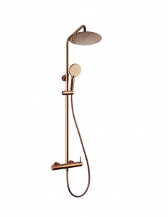 Columna ducha vista acabado cobre modelo Inverter R de GME