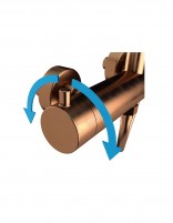 Columna ducha vista acabado cobre modelo Inverter R de GME detalle