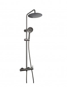 Columna titanio ducha vista modelo Inverter R de GME