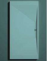 Plato ducha rectangular rejilla color turquesa
