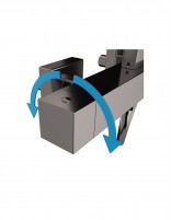 Columna titanio ducha vista modelo Inverter C de GME detalle