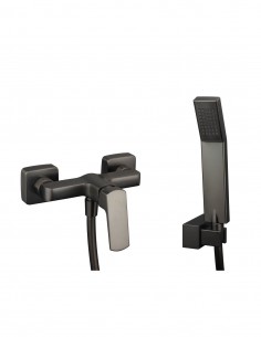 Grifería en latón titanio para ducha modelo Marriot de GME