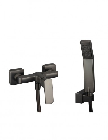 Grifería en latón titanio para ducha modelo Marriot de GME