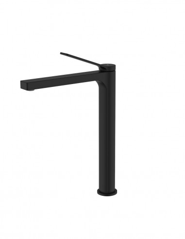 Grifería de lavabo alto acabado negro mate modelo Tarsio de GME