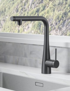 Grifo cocina osmosis extraíble negro modelo SPLIT de Imex