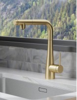 Grifo cocina osmosis extraíble oro cepillado modelo SPLIT de Imex