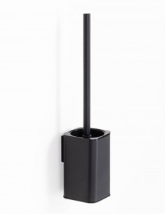Escobillero a pared negro mate modelo Slim de Manillons Torrent