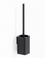 Escobillero a pared negro mate modelo Slim de Manillons Torrent