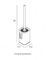 Escobillero a pared croquis