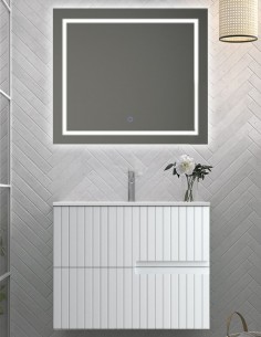 Mueble de baño colores modelo ABBA / LANA de 2 cajones