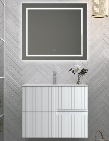 Mueble de baño colores modelo ABBA / LANA de 2 cajones