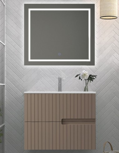 Mueble de baño colores modelo ABBA / LANA moka