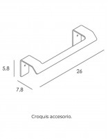 Croquis Toallero anilla - SLIM de Manillons Torrent