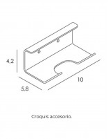 Percha doble croquis