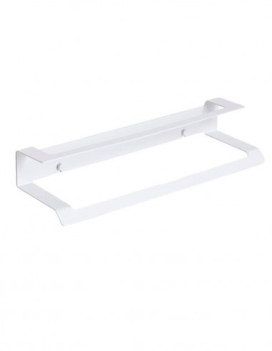 Toallero barra doble blanco mate