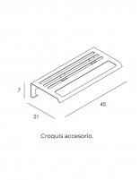 Toallero repisa croquis