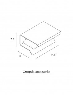 Portarrollos con tapa dorado modelo YASS de Manillons 2