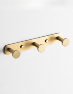 Perchero triple dorado modelo ECO de Manillons