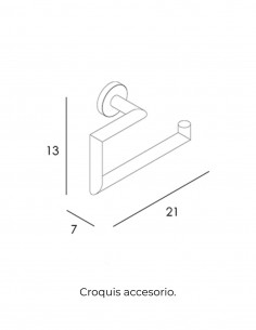 Anilla toallero dorada modelo ECO de Manillons 2