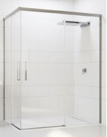 Mampara ducha angular fijos más correderas modelo ALTAIR de Seviban