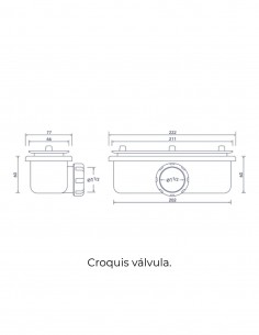 Válvula/desagüe para modelo HE ProBath 2
