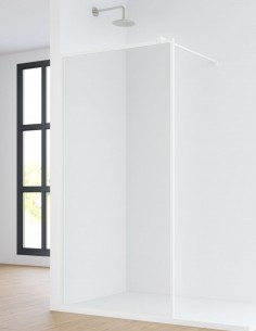 Mampara fija marco blanco modelo ASIA de Bathplus