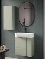 Mueble baño fondo reducido madera leaf mate