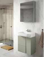 Mueble baño suspendido fondo reducido leaf mate