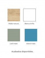 Mueble baño suspendido fondo reducido acabados