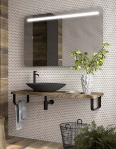 Encimera madera baño modelo RUSTIK de Coycama