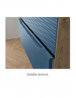 Mueble baño moderno con patas detalle textura