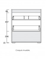 Mueble baño moderno con patas croquis mueble fondo