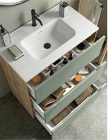 Mueble baño moderno con patas lavabo