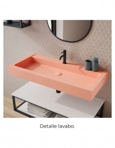 Encimera lavabo resina modelo DARYA de colores de Coycama 2