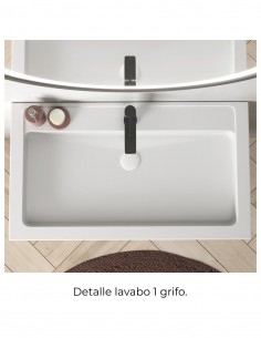 Encimera lavabo solid surface modelo ZAFIRO de Coycama 2