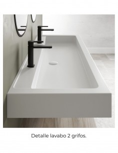 Encimera lavabo 120 solid surface modelo ZAFIRO de Coycama 2