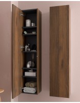 Columna baño madera acabado nogal