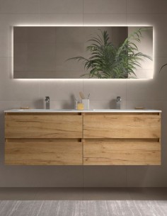 Mueble baño suspendido 160 modelo Bequia de Salgar
