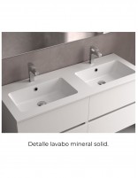 Mueble baño suspendido 160 detalle lavabo