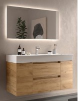 Mueble baño 120 cm. 2 puertas + 2 cajones detalle