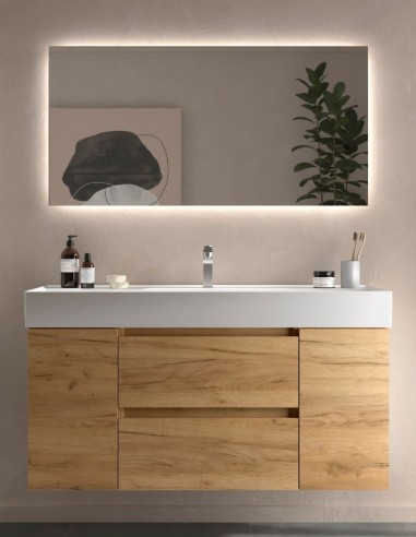 Mueble baño 120 cm. 2 puertas + 2 cajones modelo BEQUIA de Salgar