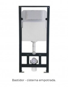 WC colgado pared cuadrado modelo sistema rimless de Probath 2